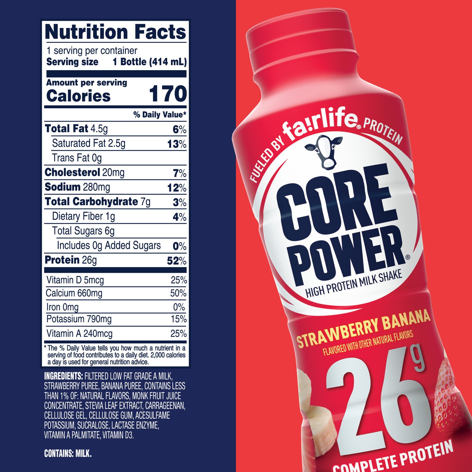 Fairlife Core Power Elite 42g High Protein Milk Shake Ready to Drink
