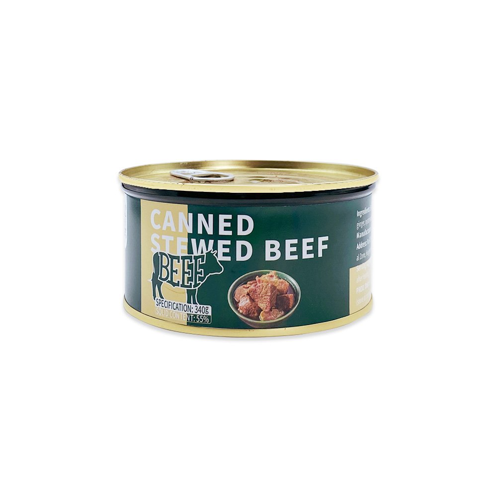 340g Canned Stewed Beef Salt-Preserved Meat Beaf Meat in Can - Image 4
