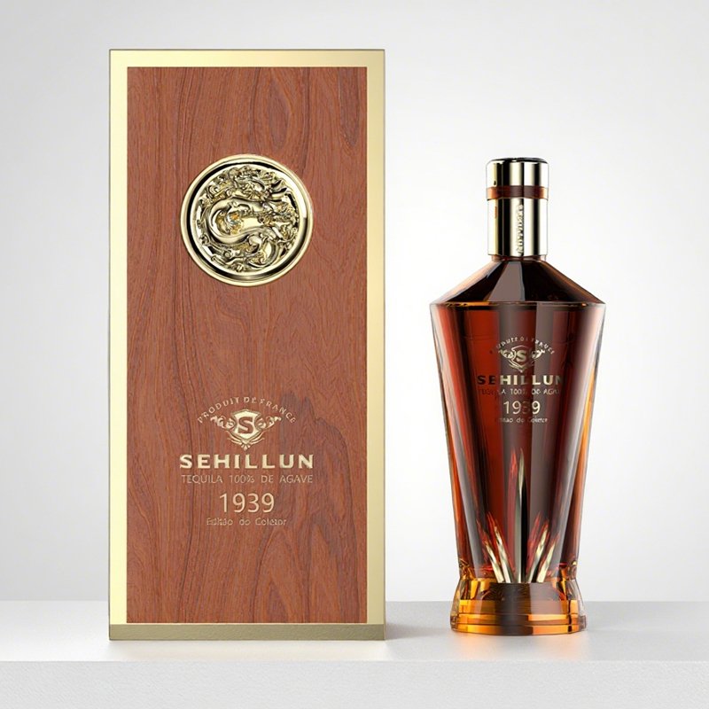 500ml 750ml 1000ml Liquor Crystal Glass Vodka Whiskey Frosted Brandy Tequila Custom Spirit Alcoholic Bottle with Set Gift Box