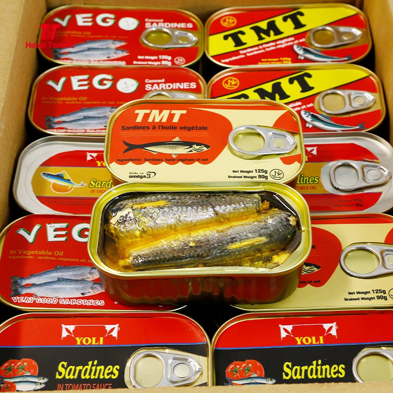 Morocco 125g Canned Sardines in Tomato Sauce or Vegetable Oil Economical Mackerel Body Parts High Variety for Fish Lovers - Image 7
