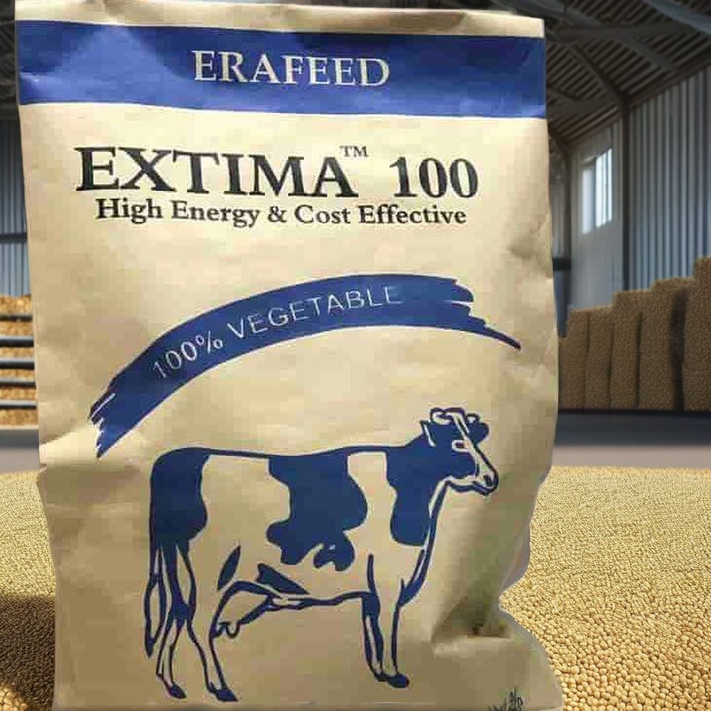 Palm Rumen Bypass Fat Powder for Dairy Cows Enhances Milk Production Cattle Sheep Horses Goats Dried Animal Feed Bag Packaging