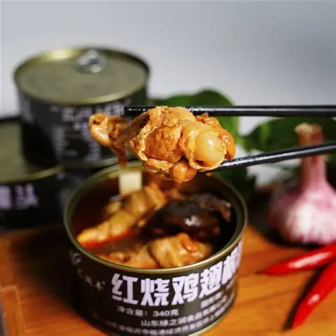 HLF High Quality Halal Certified 340g Instant Camping Ready Healthy Canned Chicken Preserved with Salt Convenient to Eat - Image 2